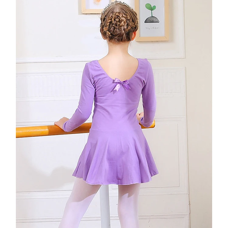 2019 новая длинная, с коротким рукавом гимнастические купальники балетное платье для девочек балетная пачка платья для праздничное детское