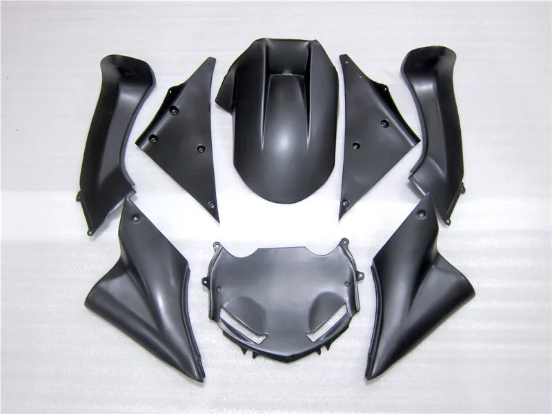Поп Обтекатели для Kawasaki ZX10R zx 10r 2007 2006 Ninja черное пламя 07 06 белый комплект