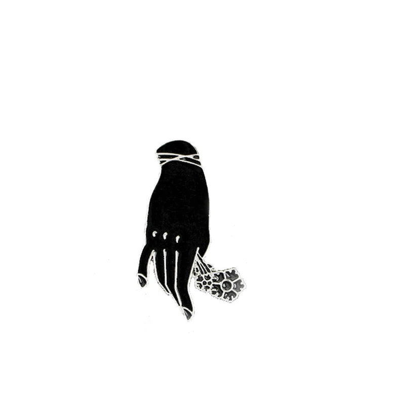 Горячая паутина рука Радуга метла рыба змея любовь птица отпечаток металл эмаль следы цветы лиса нагрудные сумки ювелирные изделия булавки - Окраска металла: XZ389-4