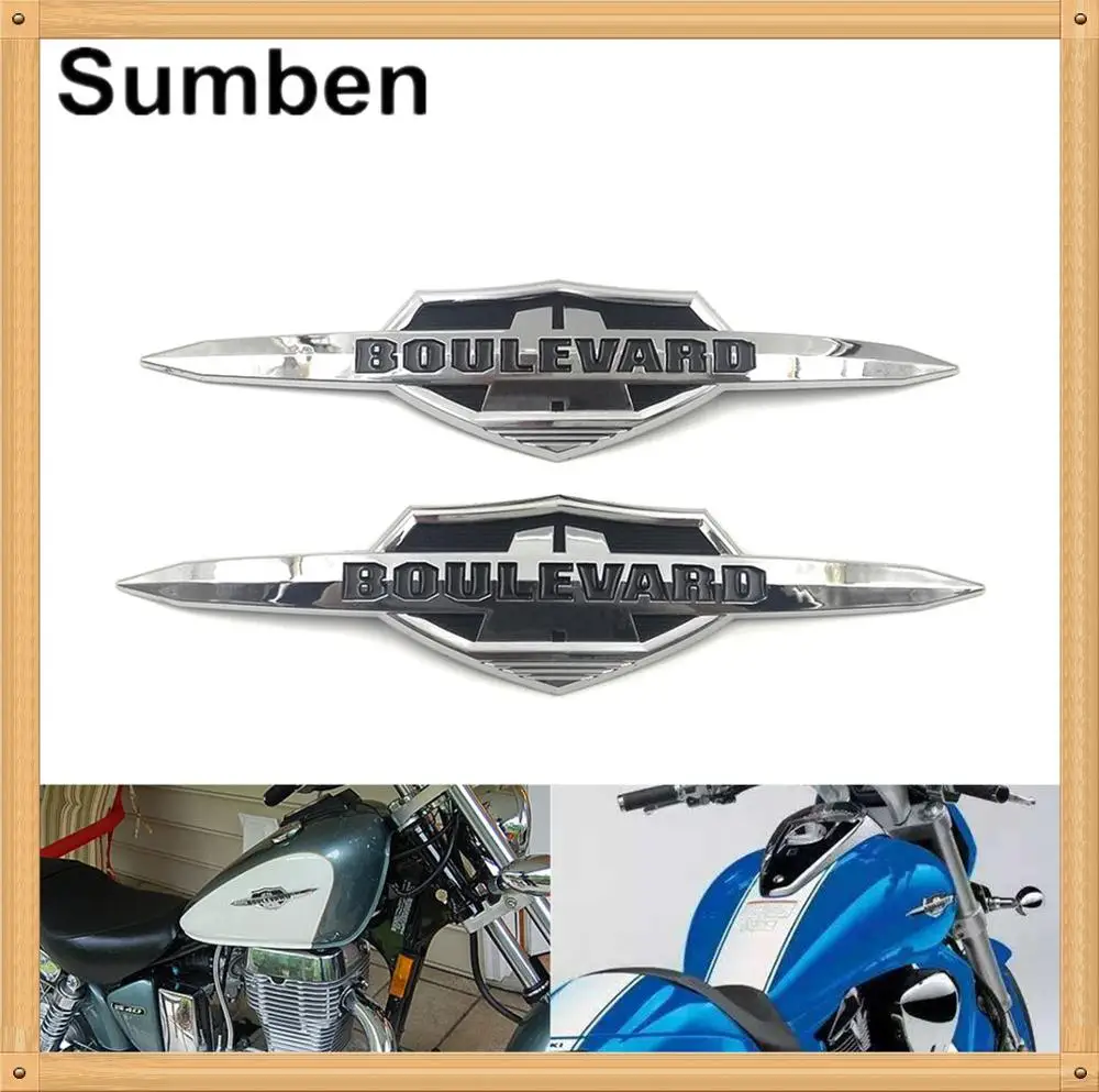 

Fuel Gas Tank Emblem 3D Badge ABS Decal Side Stickers Decoration for Suzuki Boulevard C50 C90 C109R M50 M90 M109R S40 S50 S83