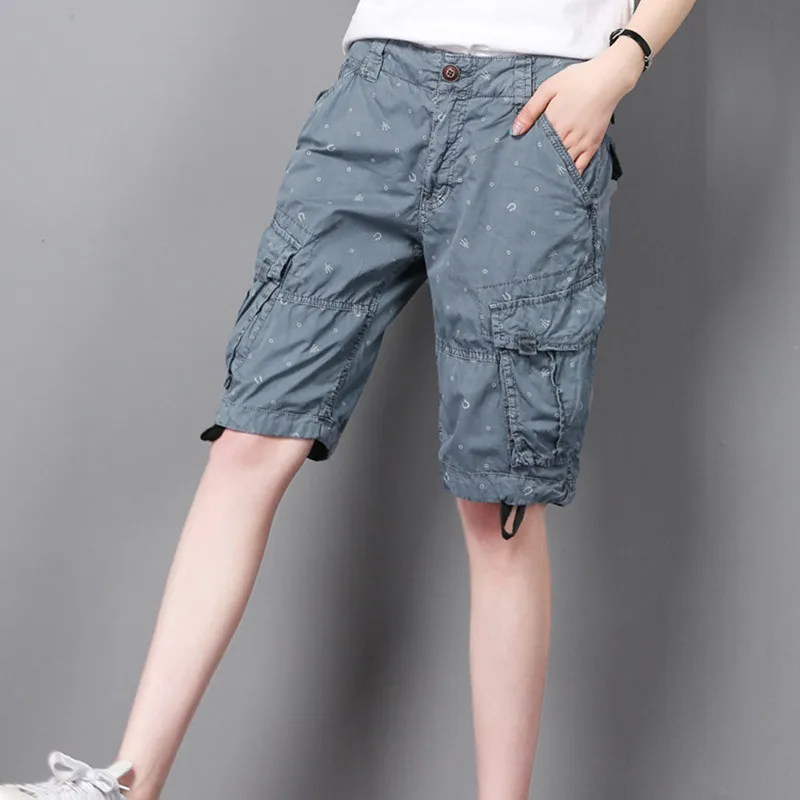 women's capri cargo shorts