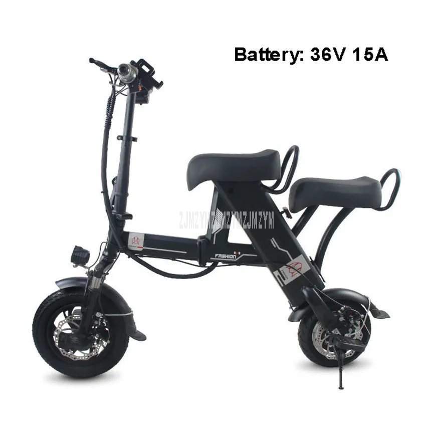 Perfect 400W Mini Foldable Electric Scooter Double Person Smart City Walking Tool Adult Electric Bicycle Scooter 36V 15A Mileage 50km 1