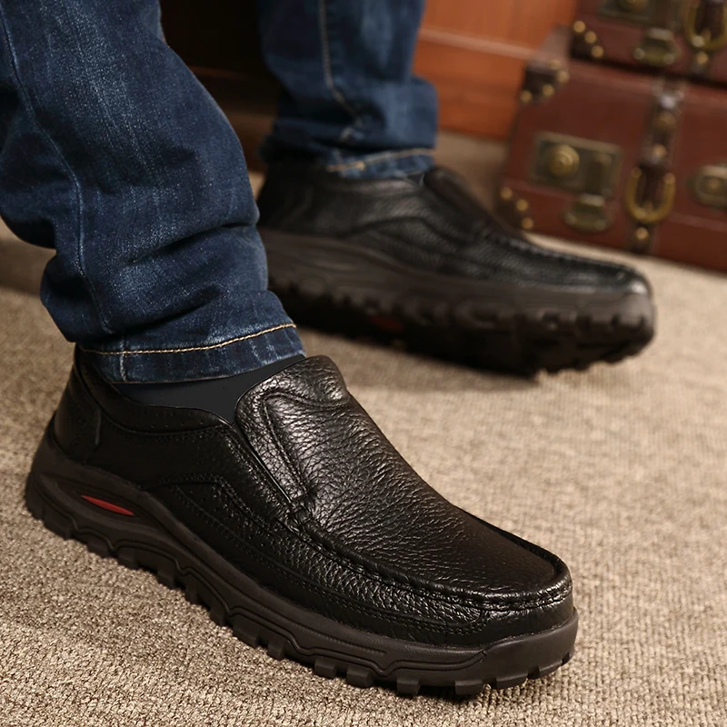 

Mens Dress Italian Leather Shoes Luxury Brand Mens Loafers Genuine Leather Formal Loafers Moccasins Men HH-480