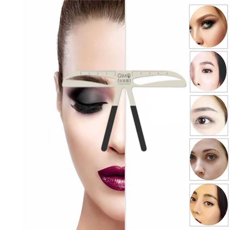 

Three Point Positioning Permanent Makeup Stencil Grooming Shaper Tattooing Tool New Natural Pencil Eyebrow Balance Ruler Gadgets