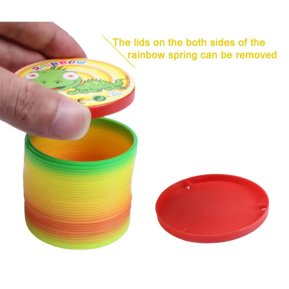 Mini Children Rainbow Spring Toy Kids Birthday Party Favors Novelty Toy Gift (2)