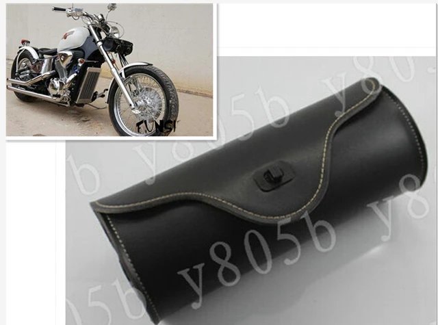 Universal Motorcycle Tool Bag Fork Handlebar Buckle Bags For Honda Universal Motorcycle Tool Bag Fork Handlebar Buckle Bags For Honda Yamaha Suzuki Kawasaki Harley Bobber Custom