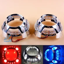 

Projector Shroud / Lens Cover with LED Light for Panamera Style for All 3.0 inch Projector Lens as DRL, Angel Eyes, Devil Eyes