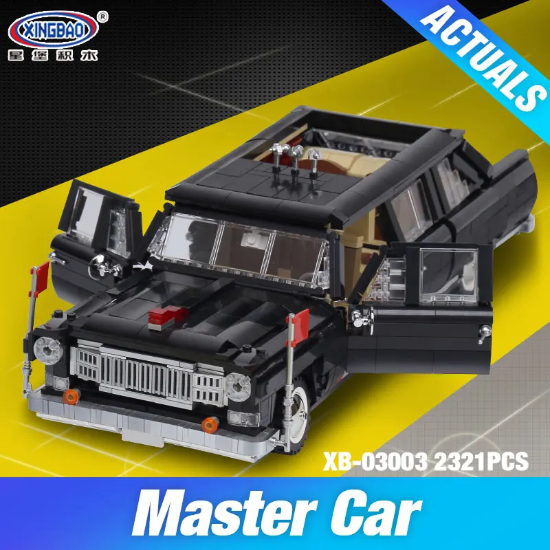 

XingBao 03003 Block 2327Pcs Genuine Creative MOC Technic Series The HongQi Master Car Set Building Blocks Bricks DIY Toys Model