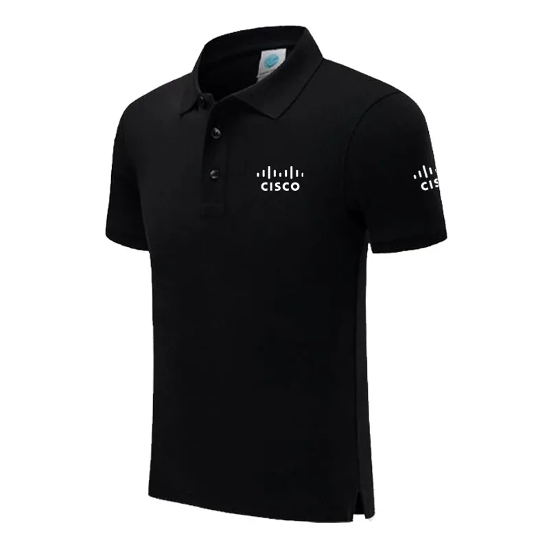 

New men's high-quality cotton short-sleeved shirts CISCO polo shirt summer casual business polo shirt