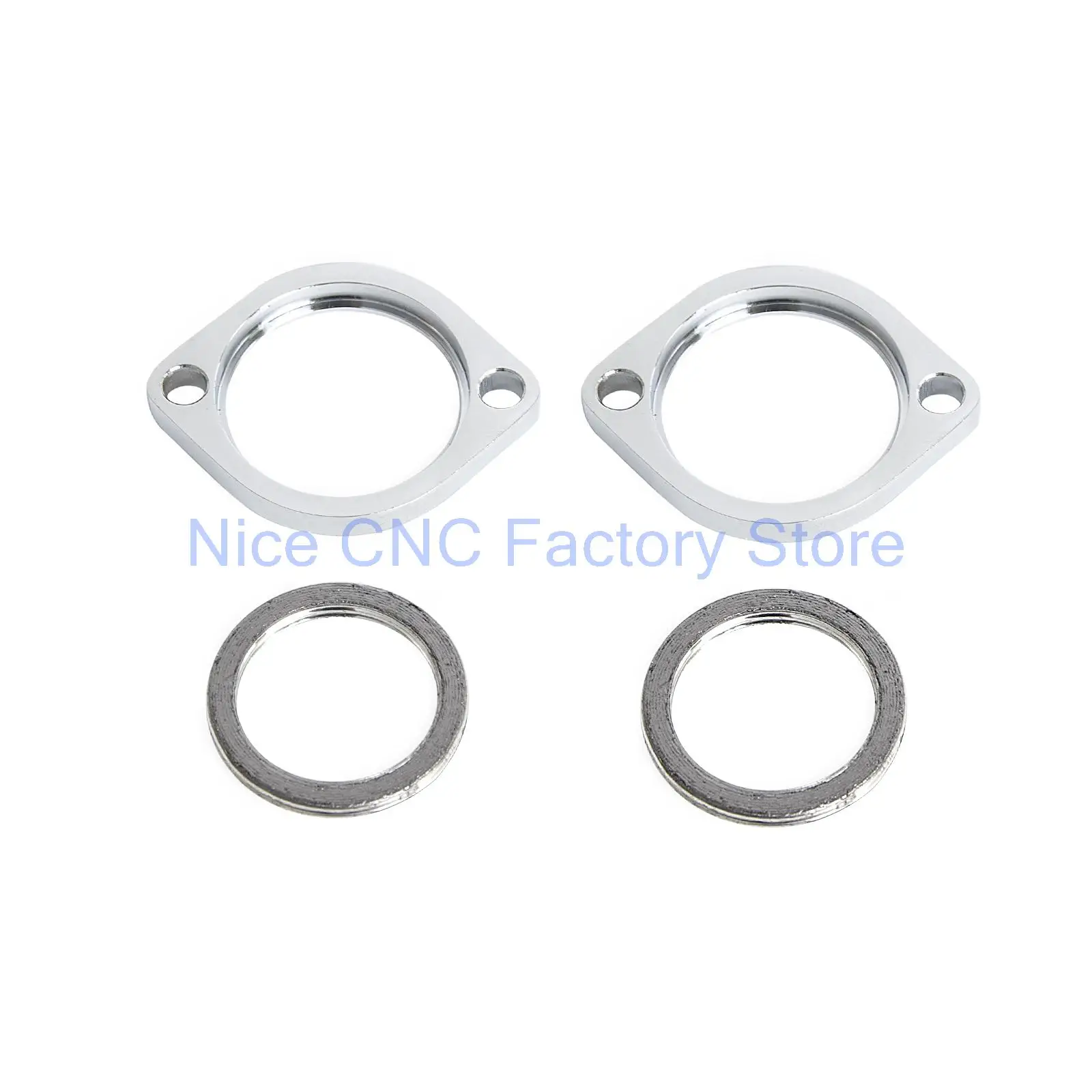 Exhaust Flange Kit For Harley XL883 XL1200 R/N/C/L XLH883 XLH1200 Dyna