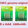 Lote de 8 unidades de pilas recargables de baja descarga, BPI AAA, 1,6 MWh, 1,5 V, 1,5 V, ni-zn NI Zn NIZN aaa, V ► Foto 1/6