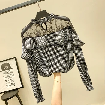 

Very fairy shirt spring new super fairy chiffon shirt Western style European goods long-sleeved shirt shirt