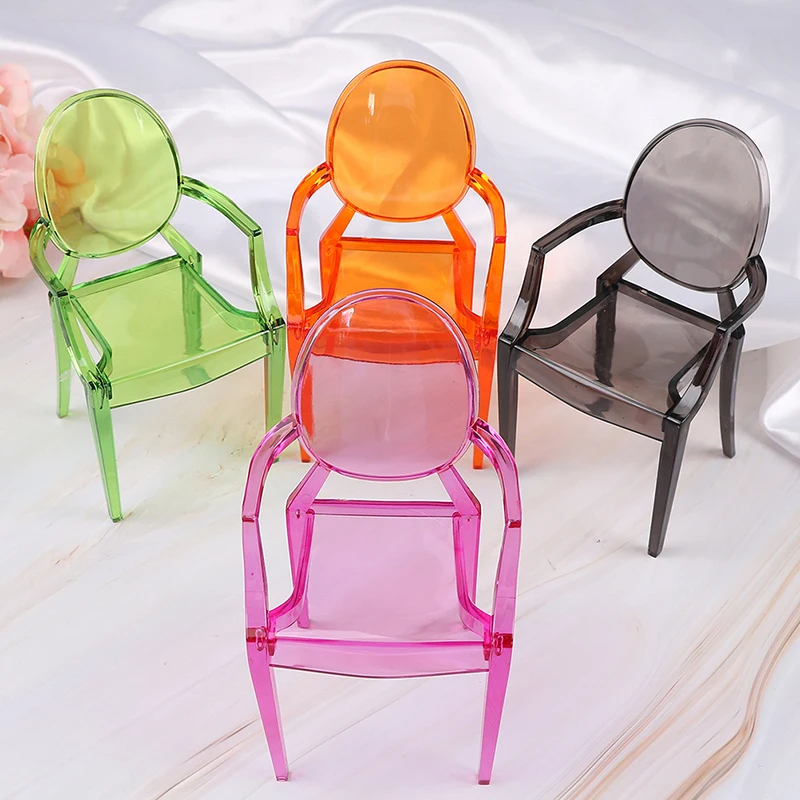 1/6 Dollhouse Miniature Furniture Chair Model for Mini Dolls Figures Decor
