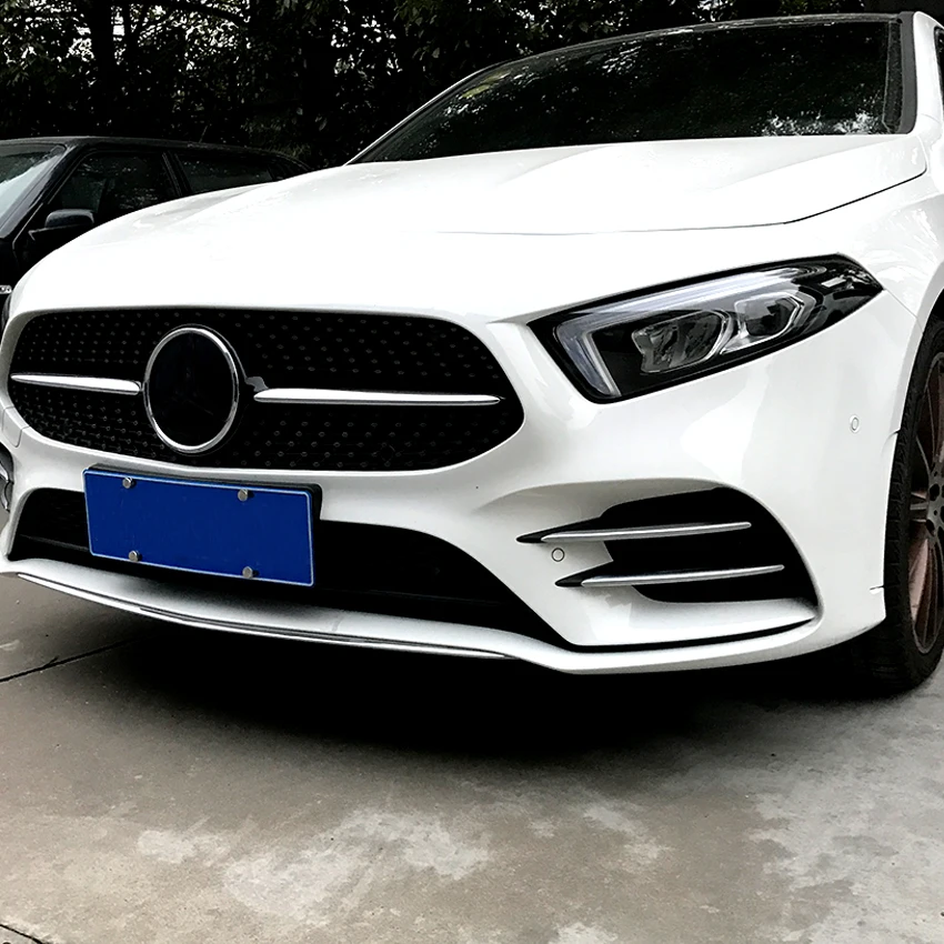 

Carmonsons for Mercedes Benz A Class W177 A180 A200 Sports Line Plastic ABS Chrome Stickers Trim Cover Accessories Car Styling