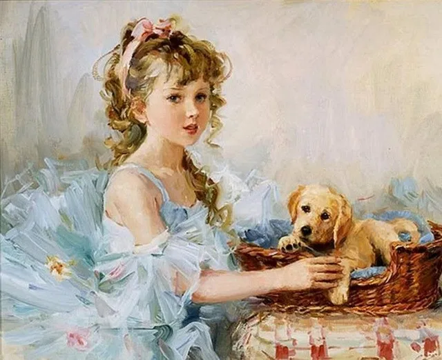 

Diamond embroidery painting plastic crafts diy diamond painting embroidery paintings diamond girl and dog pattern