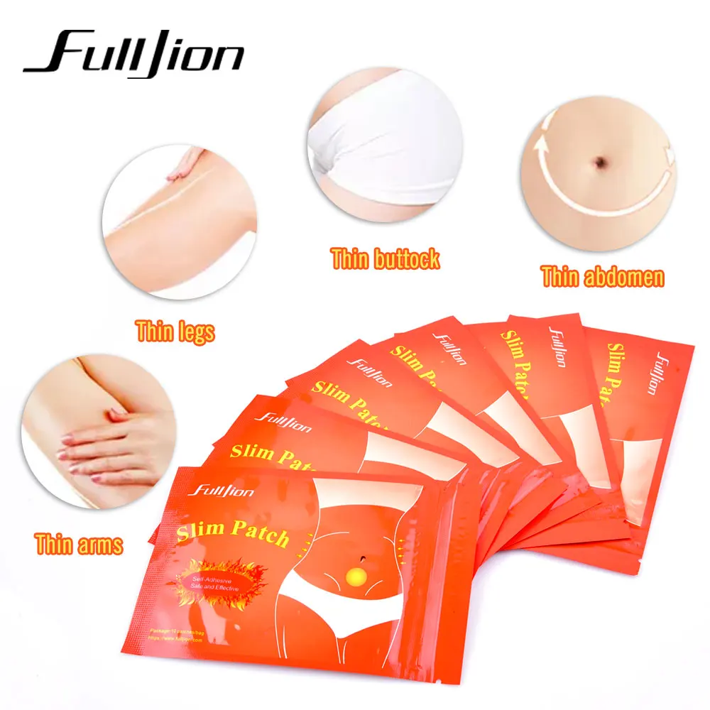 

Fulljion 10Pcs/Bag Slim Patch Adelgazar Weight Loss Slimming Products Fat Burner Slimming Patches Navel Sticker Bajar De Peso
