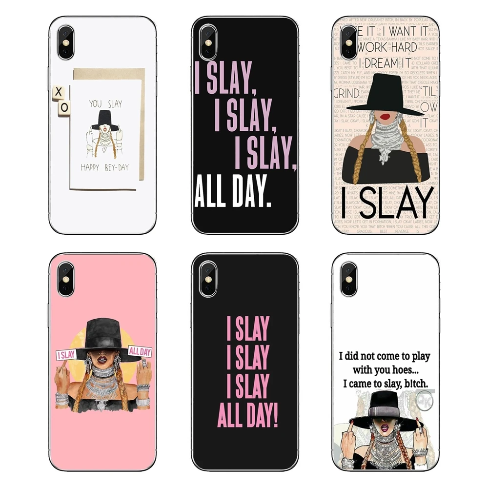 Прозрачные мягкие чехлы BEYONCE FORMATION I SLAY на весь день для Xiaomi Redmi 4X S2 3S Note 3 4 5 6 6A Por