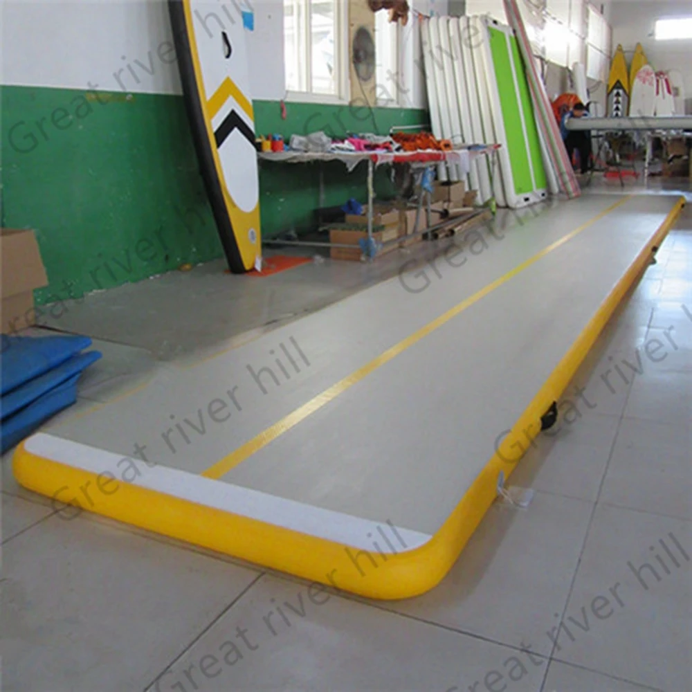 Надувные кувыркаясь Гимнастика Air этаж дома Применение Training 8 м x 1 м x 10 см