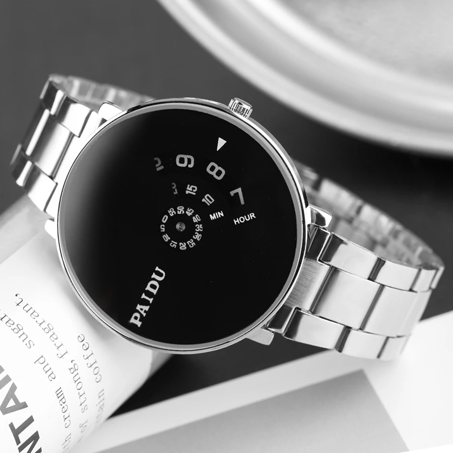 PAIDU Full Steel Watch Women Dress Watch Hour Clock Men Wire Fashion Casual Watch Unisex Quartz Wristwatch Valentine's Day Gifts 2018 (9)
