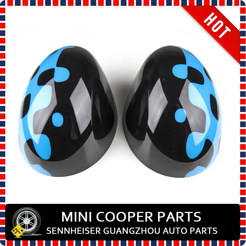 Vivid Green Blue Style Side Mirror Cover