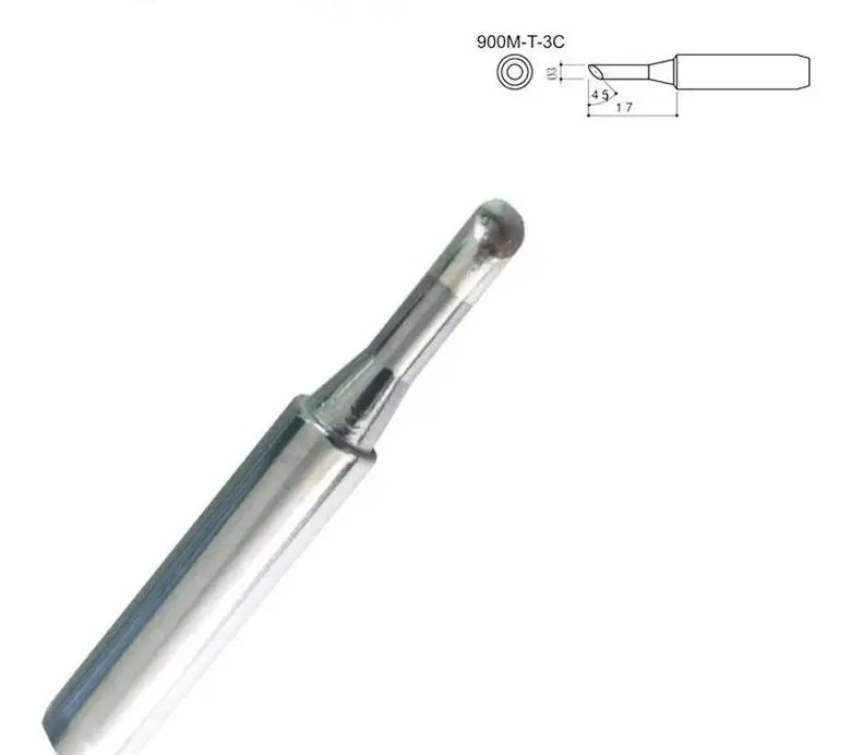 

high quality 900M-T-3C Soldering iron tip 900M T 3C soldering tips for Hakko Saike aoyue yihua 936 852d+ 909D solder tip 10pc