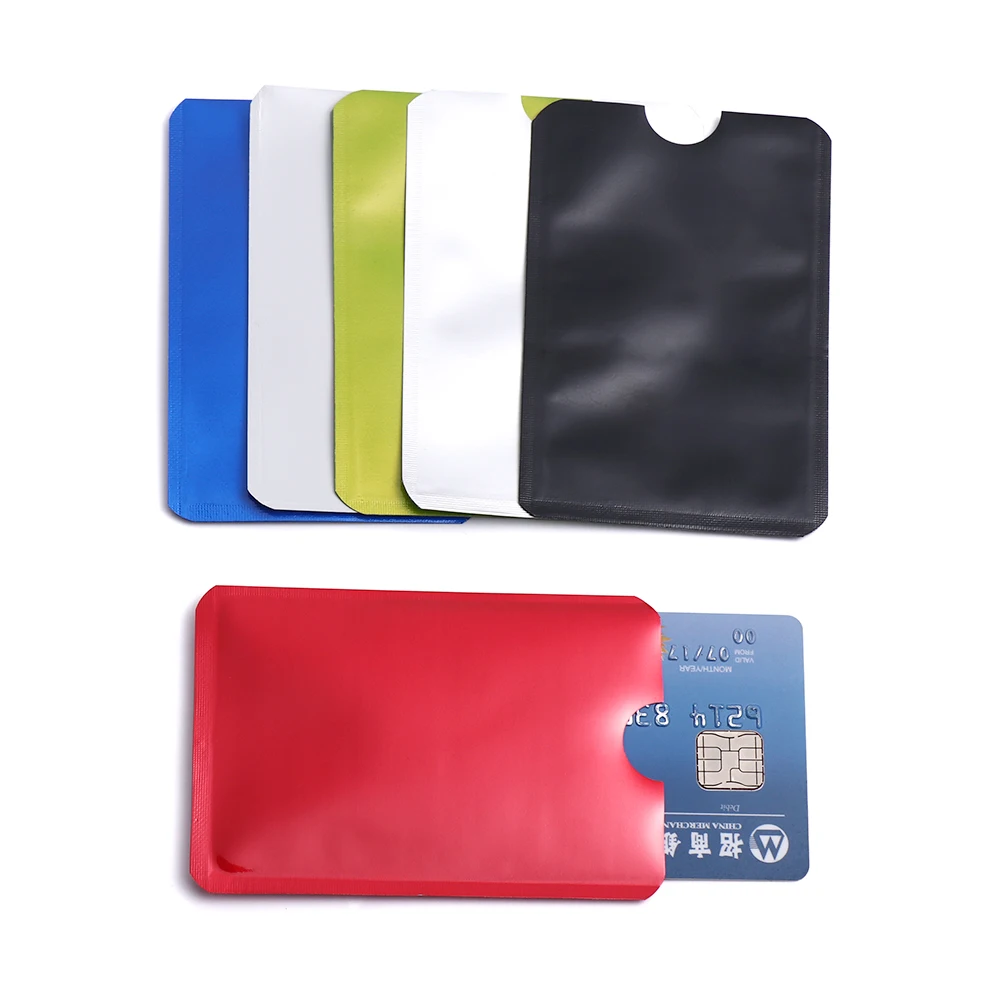 

10 Pcs/Pack Smart Safety Anti Rfid Blocking Card Holder Anti-theft Reader Lock Bank ID Case Protection Metal Credit Card Holder