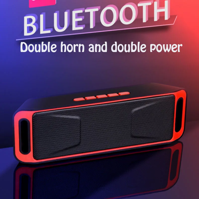 Bluetooth портативный динамик беспроводной мини-динамик домашний кинотеатр стерео сабвуфер динамик TF USB fm-радио Встроенный микрофон двойной бас