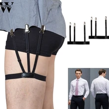 Womail Женская Мужская рубашка подтяжки рубашка остается держатель подвязки регулируемые рубашки водоотталкивающий ремень с Нескользящие запорные зажимы OT23