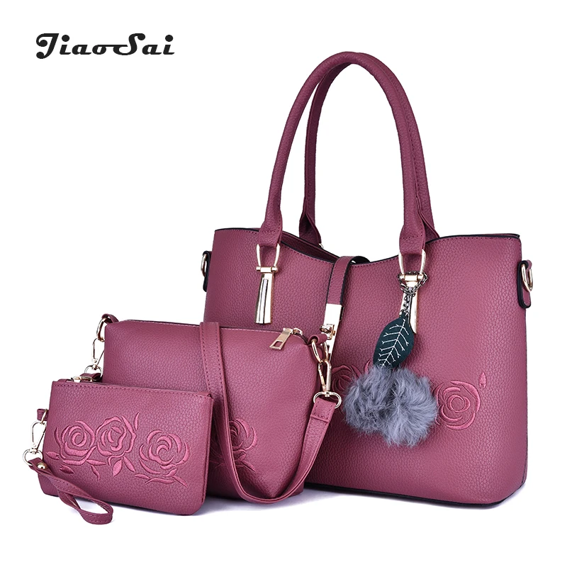 3 قطع بو الجلود مركب حقيبة النساء الأزهار أعلى-حقائب بيد مجموعة الإناث العلامة التجارية الشهيرة عارضة حمل حقيبة ساعي + مخلب + المحافظ كيس 3 قطع بو الجلود مركب حقيبة النساء الأزهار أعلى-حقائب بيد مجموعة الإناث العلامة التجارية الشهيرة عارضة حمل حقيبة ساعي + مخلب + المحافظ كيس