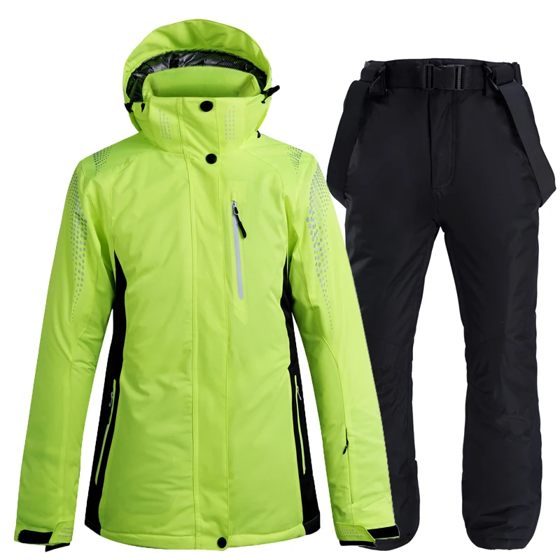 

Skiing Suits Jacket and Pant Women Men outdoor Snowboarding Sets ski snow jacket Sportswear Warm Breathable Waterproof Windproof