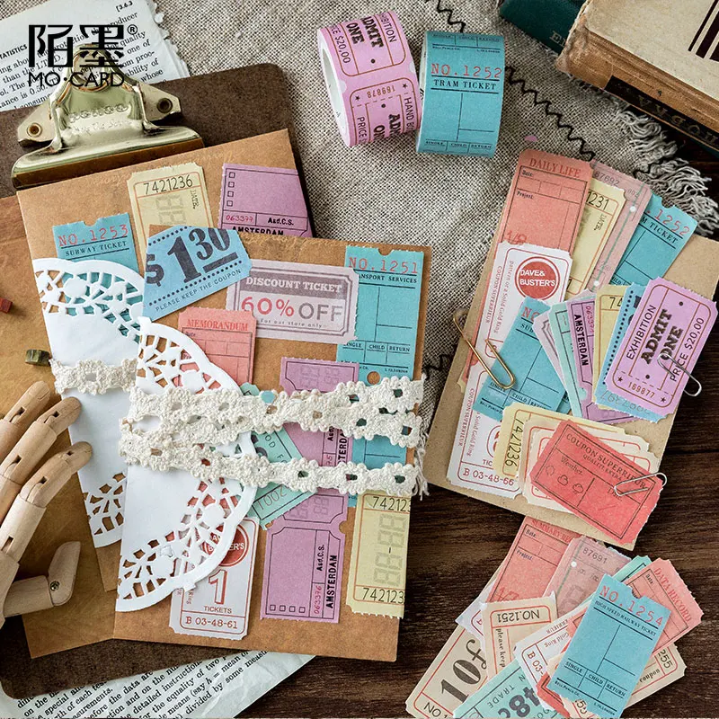 Винтажная бумажная лента для скрапбукинга Mo.card 3 см * 5 м канцелярские