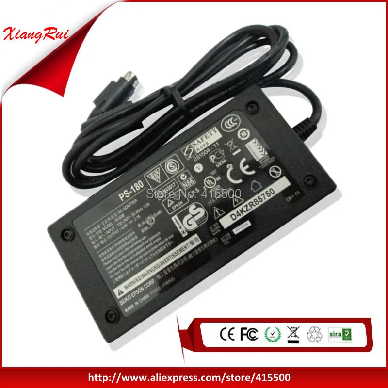 24 В 2.1a Адаптеры питания для принтеров Epson tm-u200, tm-u220, tm-u230, tm-u295, PS-180, m159b, m235a