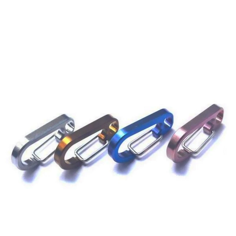 Быстроподвесной брелок CT4 из титанового сплава 2 шт. D-кнопка уличная Пряжка для