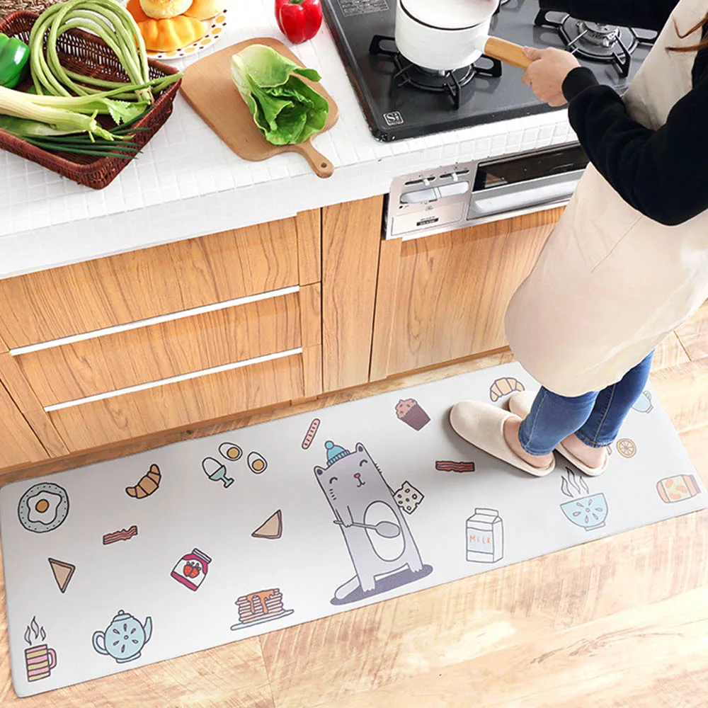 

Hallway Area Rugs Kitchen Non-Slip Mat Anti-Slip Kitchen Carpet Mat Doormat Bath Mat Home Entrance Floor Mat