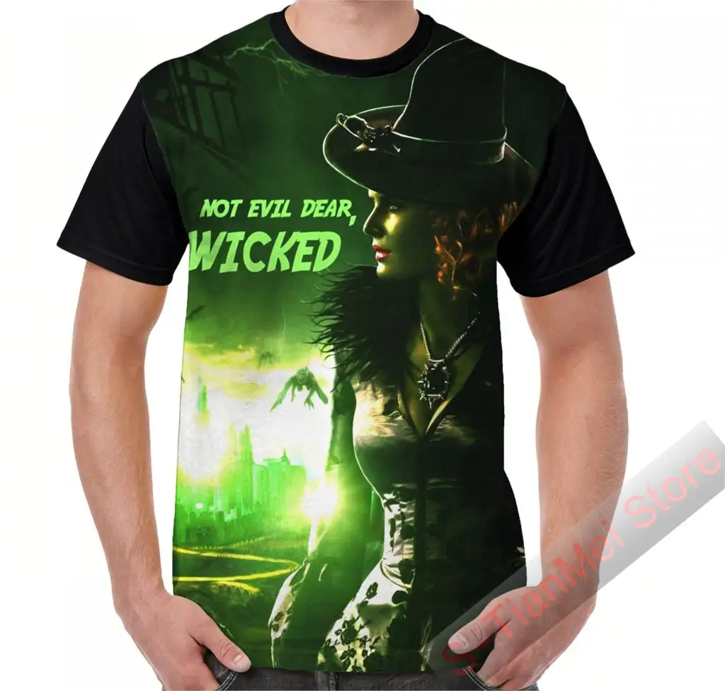 

Summer Graphic t shirt men tops tees Once Upon a Time - Wicked - Zelena printed women funny T-Shirt Short Sleeve Casual tshirts