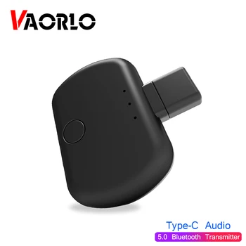 

VAORLO NEWEST USB Type-C Bluetooth transmitter CSR V5.0 Mini Stereo Aduio Multipoint Wireless Adapter For Nintend Switch PS4 TV