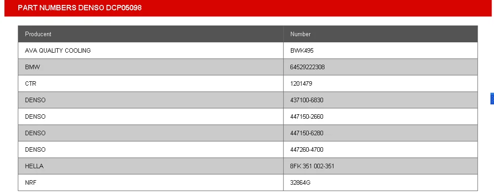64529222308 437100-6830 447150-2660 447150-6280 DCP06098 6SEU14C воздушный компрессор кондиционера для BWM 1(F20)(F21) 3(F30) универсал(F31