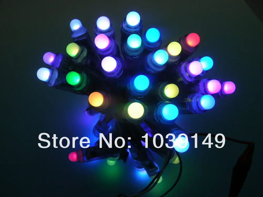 Dc 5 v 12 мм ucs1903 полный цвет пикселей rgb led программист модуль; водонепроницаемый ip68 ucs1903 светодиодный пиксельный модульный