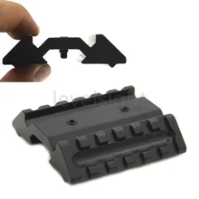 Вивер прицел фонарик Тактический Ультра низкий профиль 6 слотов 45 градусов Пикатинни адаптер 20 мм