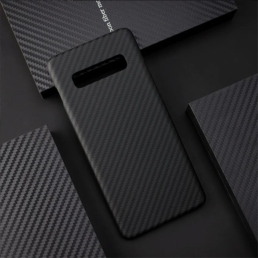 Роскошный чехол для телефона из углеродного волокна samsung Galaxy S10 S10E S9 Plus Note 9 A9 A8 2018