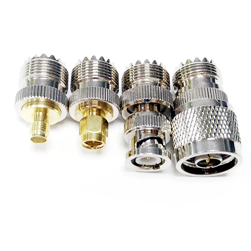 Переходник SMA Female Male N BNC в UHF радиочастотный коаксиальный переходник SO239 PL259 для