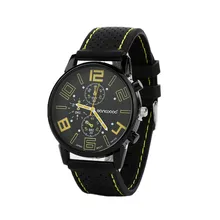 Hot Sales 2015 Men’s Casual Sports Stainless Steel Silicone Band Quartz Analog Wrist Watch