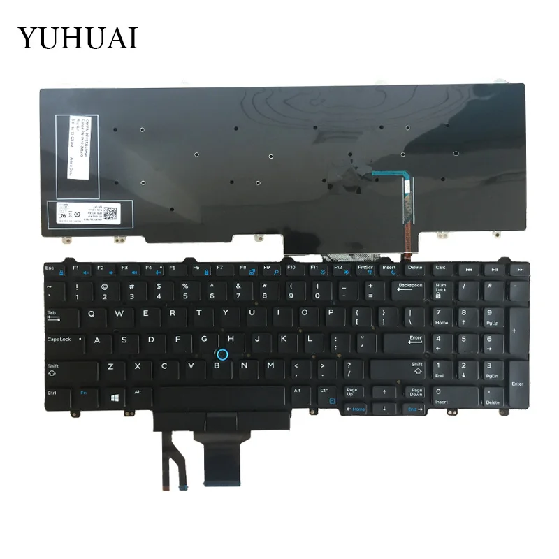 

NEW US keyboard For DELL E5550 E5570 laptop keyboard English black With pointing sticks