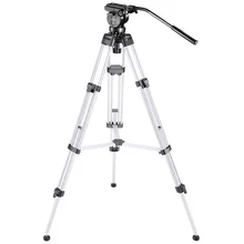 Neewer Pro Video Camera Tripod 61 inches Aluminum Alloy with 360 Degree Fluid Drag Head Quick Shoe Plate Bubble Level