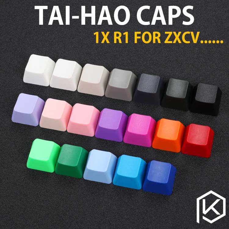 

taihao abs blank keycaps blank 1u 1x r1 r1 for diy gaming mechanical keyboard esc function white grey beige red blue red