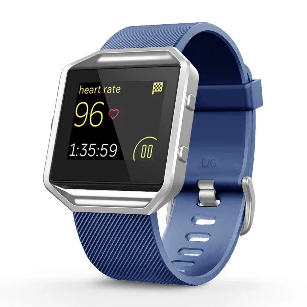 Силиконовый ремешок для fitbit blaze, сменный браслет, браслет на запястье, ремень Correa, умные часы, резиновый ремешок для часов+ металлическая пряжка