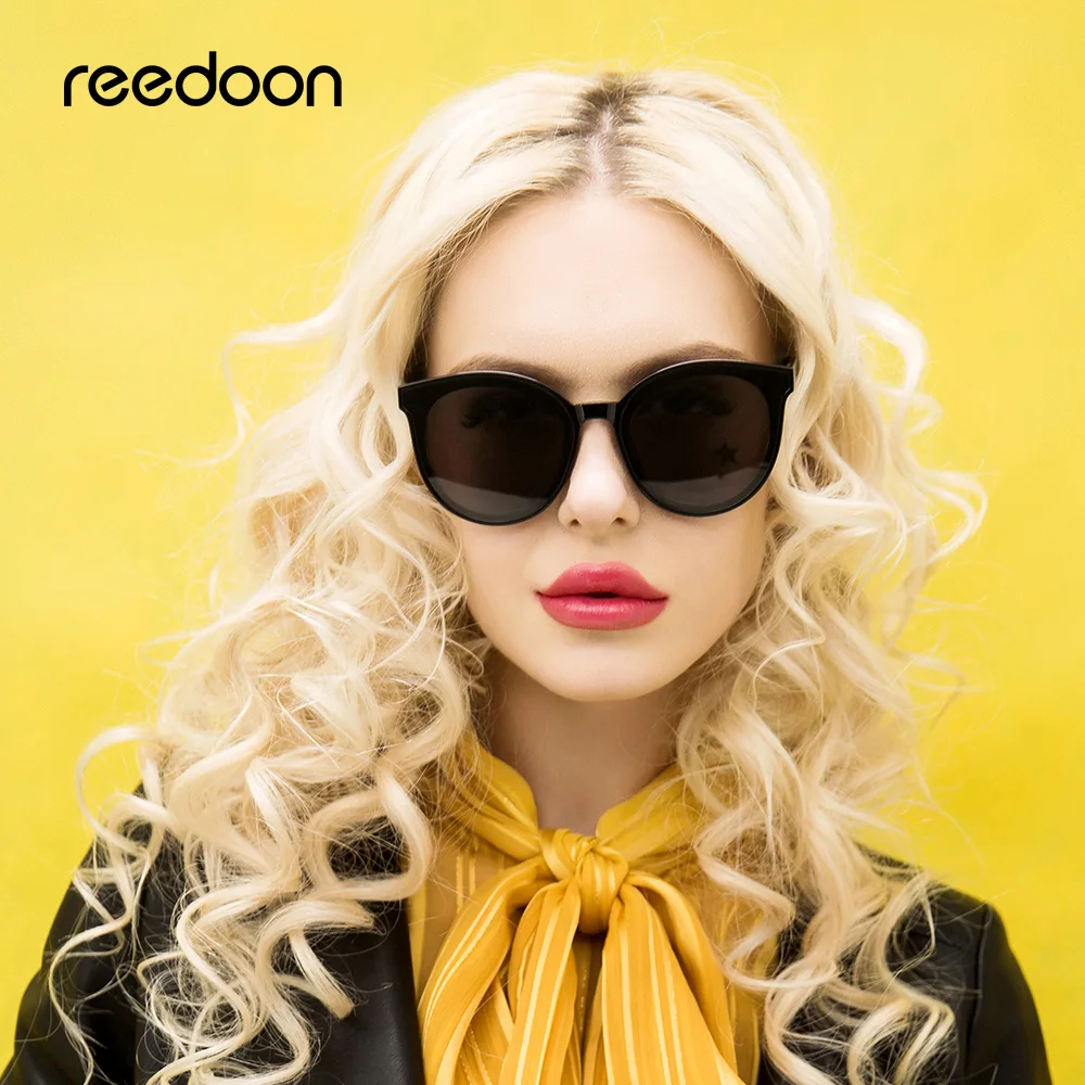 

Reedoon Sunglasses Women Cat Eye Lens Designer Luxury Brand Vintage Sun Glasses For Beach Driving