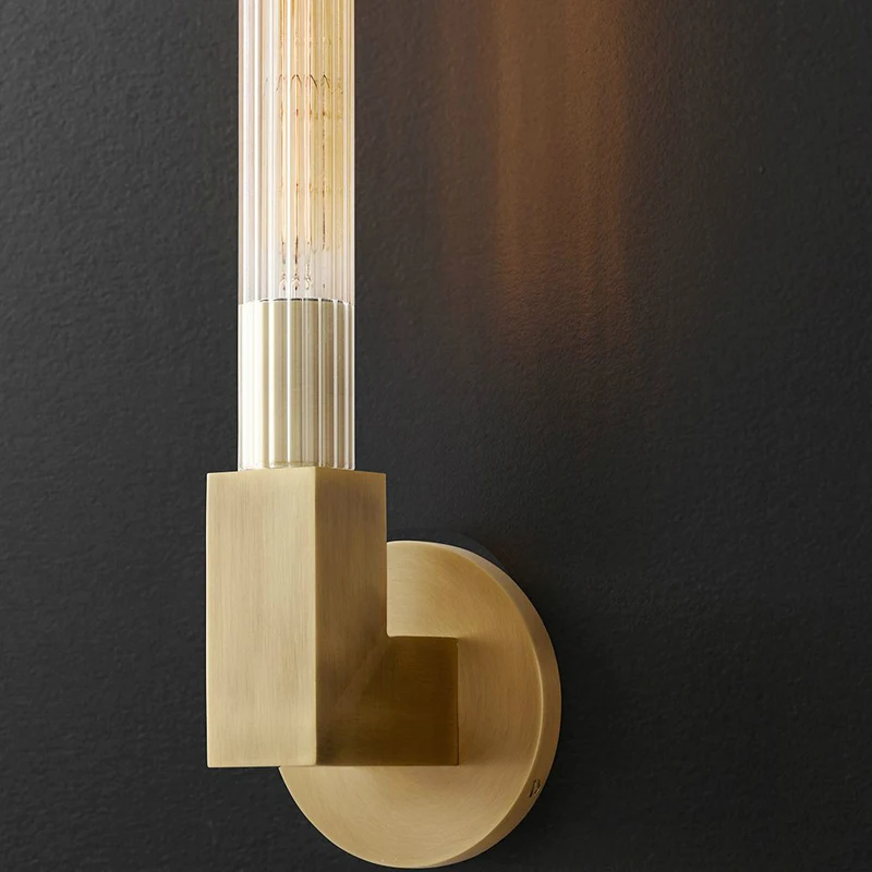 Американская RH ретро золотая E27 Лампа Эдисона, светодиодная люстра, люминесцентная люстра, стеклянные абажуры, подвесная люстра, освещение для помещений, Lamparas - Цвет абажура: 1 gold wall lamp
