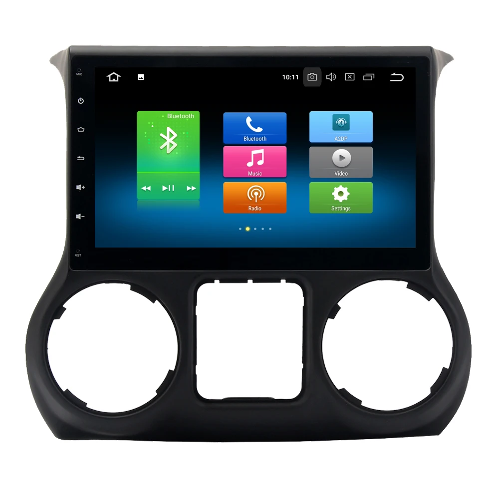 Perfect RoverOne Android 9.0 Quad Core Car Radio GPS For Jeep Wrangler 2011-2016 Multimedia Player Stereo Bluetooth Head Unit NO DVD 2