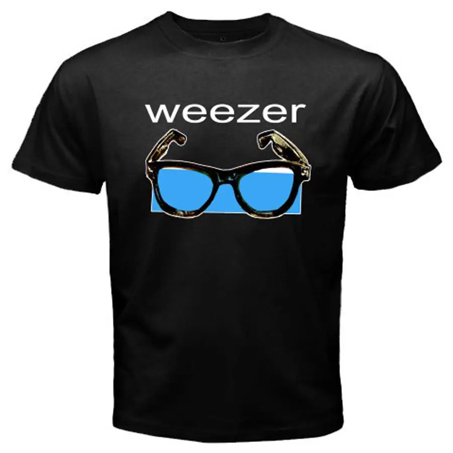 Новый Weezer американская рок группа логотип Для мужчин черный футболка Размеры S к
